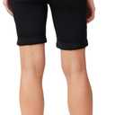 WallFlower Women's Ultra Denim Bermuda Shorts 9" Mid-Rise Insta Soft Juniors (Available in Plus Sizes) (Black)