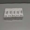 5 x Cigarette Case, Brushed Aluminium with Magnetic, Up to 20 Cigarettes for 85mm King Size (Silver)