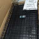 MidWest Homes for Pets 36-Inch Two-Door iCrate Folding Dog Crate with Divider Panel, Leak-Proof Tray & Secure Latches  Metal Wire Kennel for M-L Breeds  Portable, Durable & Easy to Assemble