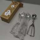 Ice Cream Scoop, 3Pcs Cookie Scoop Set, Stainless Steel Ice Cream Scooper with Trigger Release, Large/Medium/Small Cookie Scooper for Baking, Cookie Scoops for Baking Set of 3 with Cookie Dough Scoop