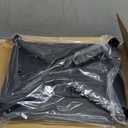 Adjustable Height Aluminum RV Step, Stable Foldable Platform Step Stool, Supports Up to 1,000 lb, Non-Slip Rubber Feet and Platform Mat, Easy to Carry (Black)