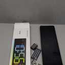 PRETYZOOM Large Led Digital Clock Alarm Digital Wall Clock Thermohygrometer for Bedroom Office Battery Operated