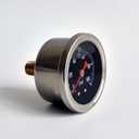 2 x Fuel Pressure Gauge 0-100 Psi, 1.9 Black Dial, 1/8 NPT Back Mount, Stainless Steel Case, Glycerin Filled Gauges for Water Oil Air Pressure Test