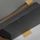 Black Wall Shelves for Bedroom 24 Inch Long, 8 In Deep Floating Shelves