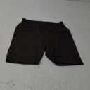 SINOPHANT High Waisted Women Biker Shorts - 6 Buttery Soft Elastic Tummy Control Shorts for Gym, Yoga, Workout (Small-Medium, Brown)