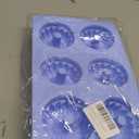 LGQUK Jello Mold, 3pcs Silicone Fluted Tube Cake Pans, 6-Cavity Non Stick Silicone Baking Molds for Cupcake, Donuts,Muffin, Cornbread, Brownie, Jellies (Blue, Fluted Tube)