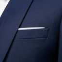 UNINUKOO Men's Suit Slim Fit 2 Button 2 Piece Suits for Men Party Formal Dress Solid Tuxedo Blazer Jacket Pants Set, XXS