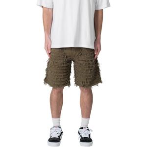 mnml Men's Mnml Men's Allover Frayed Denim Shorts, Size 29