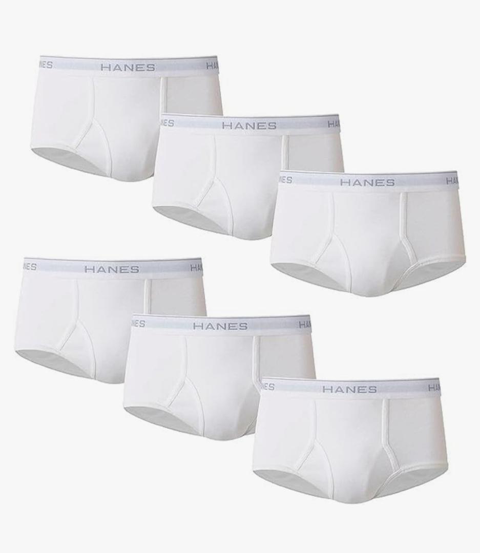 Hanes Boys Underwear, 6 Pack Tagless Boys Brief, XS