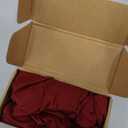 uxcell 4 Pack Stool Covers Round, 16-20 Inch Bar Stool Covers Washable Dustproof Slipcover Seat Cushion with Elastic for Bar Kitchen Living Room Decor, Wine Red