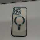 ZIYE Magnetic Case Made for iPhone 16 Pro 6.3 Inch [Compatible with MagSafe] Full Camera Lens Protection, Clear Luxury Phone Cover Soft TPU Bumper Drop Protective Case for 16 Pro Women Men, Green