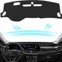 Black Dashboard Dash Board Cover Mat Carpet for Chevy Trailblazer 2021-2025 Accessories Dash Cover Flannel Material Dash Mat Sunshade