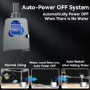 Knifel 540GPH Submersible Water Pump - Fountain pumps with Auto Shut Off, Adjustable Flow & Ultra-Quiet for Fountains, Ponds, Aquariums, Fish Tank and More