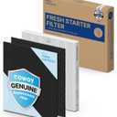 COWAY AP-1512HH & 200M Air Purifier Filter Replacement, Fresh Starter Pack, 2 Fresh Starter Deodorization Filters and 1 True HEPA Filter, 1 Pack, Black