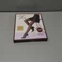 2 x ZIHUA 2 Pairs Sheer Tights for Women, 20 Denier Control Shaping Nylon Ladies Clear Pantyhose S-XL Black Nude (M)