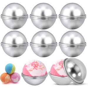12 Pieces Bath Bomb Molds, 2.1 Inches Bath Bomb Press Mold Making Kit for DIY Making Supplies, Crafting Your Own Handmade SPA, 6 Set