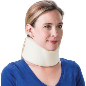 Core Products Foam Cervical Collar Neck Support Brace - Beige, Small- 2" Chin to Sternal Notch