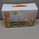 TUMAMA Dinosaur Toys Race Track, 281 Pcs Dinosaur Train Set for Kids 3-5 5-7, Flexible Train Tracks with 4 Dinosaurs Figures, 2 Electric Race Cars with Light, Create A Dinosaur Road Race for Toddlers