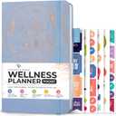 Legend Wellness Planner & Food Journal Pocket  Daily Diet & Health Journal with Weight Loss, Measurement & Exercise Trackers  Lifestyle & Nutrition Diary  Lasts 6 Months, 3.9x6.3  Periwinkle (Periwinkle Gold Foil)