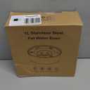 1L/0.26 Gallon Dog Water Bowl No Spill, Stainless Steel No Spill Water Bowl for Dogs, Slow Water Dog Bowl, No Splash Dog Water Bowls