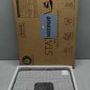 Stone Bath Mats for Bathroom - Diatomaceous Earth Bath Mat, Quick-Dry Bath Stone Mat & Large/Small Stone Shower Mat, Anti-Slip 100% Natural Stone Bathmat, 2 Stone Mats (Black Marble)