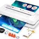 13" 4-Roller Commercial Laminator Machine,3-10 Mil Thickness Laminating Machine,Fast 55s Warm-Up&1000mm/min Laminating Speed for Laminating 11x17&A3 Size,Includes 30 Sheets for Office,School(White)