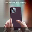 2 x for Purple iPhone 11 Case with Screen Protector,Purple Silicone Phone Case for iPhone 11 i Phone 11 Cases with Camera Cover,Slim Funda para Covers iPhone11 Phone Case for Women.(Dark Purple)