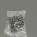 1" S-Shaped Silver Wire Hook Connectors Chain Hardware for Hanging Products or Items, Fishing Lure, Net Equipment, Key Ring Assembly (95 Pack)