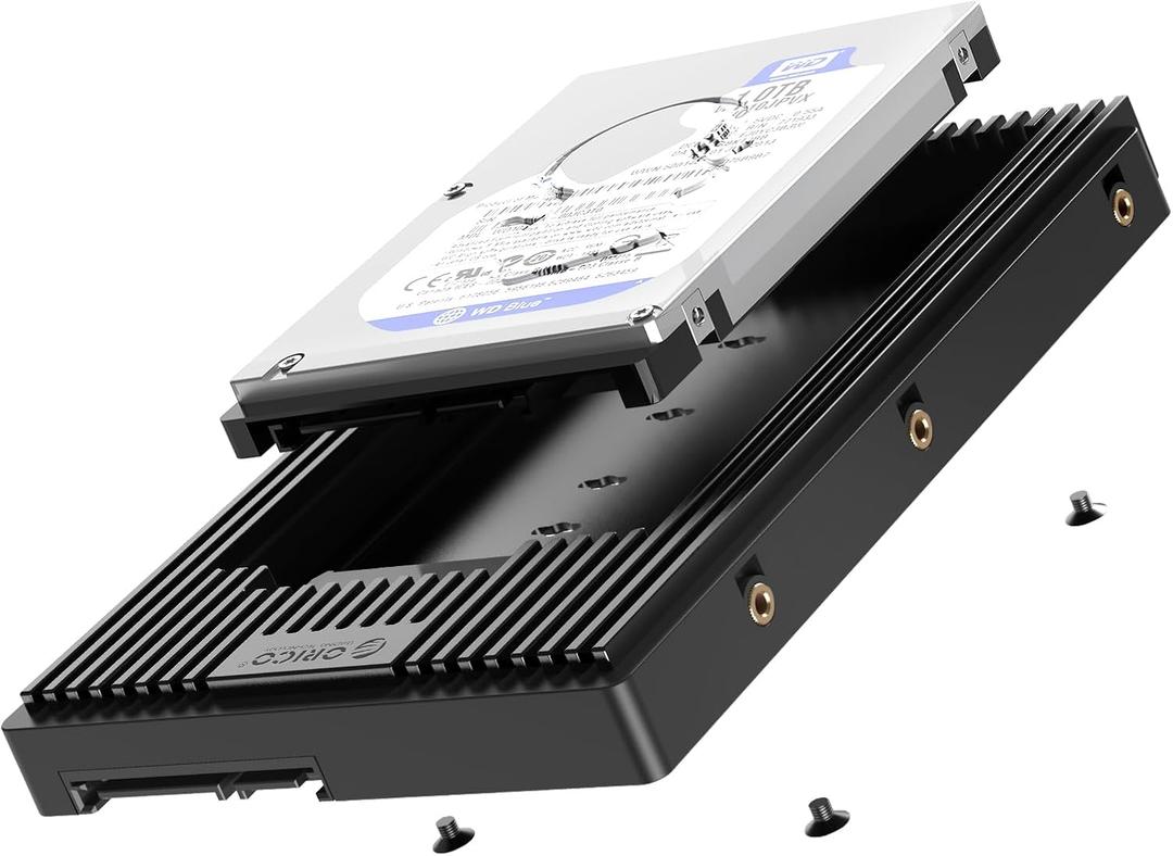 ORICO 2.5 to 3.5 SATA Hard Drive Adapter Mounting Bracket Hard Drive Caddy for 7/9.5/12.5mm 2.5 inch HDD/SSD-D2SS