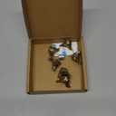 6 Packs Magnetic Door Hinge Toppers, Vintage Brass Hinge Head Decorative Topper, Finish Decor for Door, Drawer, Cabinet Hardware, Table, Shelf, Car (Couple Cats)