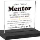 Mentor Appreciation Gifts, Mentor Gifts for Men Women, Birthday Retirement Gifts for Mentor, Mentor Definition Home Office Desk Dcor Sign, DSF176