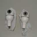 Light Bulb Security Camera 2 Packs, 5G&2.4GHz 2K Security Cameras Wireless Outdoor 360 PTZ Cameras for Home Security with Color Night Vision, 2 Way Talk, AI Human Detection, Screw in Light Socket