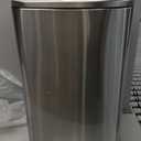 iTouchless SoftStep 13.2 Gallon Step Trash Can with Odor Filter & Removable Inner Bucket, 50 Liter Garbage Bin for Kitchen or Office, Silver 13 Gal Stainless Steel