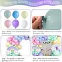 165 Pcs Pastel Balloon Garland Kit, Rainbow Pastel Color Balloon Arch, Colorful Candy Macaron Balloons Differents Size 18/12/10/5 Inch for Baby Shower Wedding Girl Princess Birthday Party Decoration