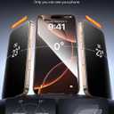 3 Pack for iPhone 12 Pro Max Tempered Glass Privacy Screen Protector, Dust Free CABIN, Auto Positioning, Bubble Free, Privacy Protection, Easy Installation,9H+ Hardness