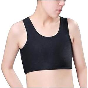 SolyLfux Chest Binder for Transgender FTM LGBT Tomboy Tops Women Breathable Binder Bra Tank Tops Elastic Medium