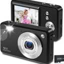 Digital Camera for Kids,1080P 48MP Point and Shoot Digital Cameras with 32GB Memory Card and 16X Digital Zoom Kids Camera, Compact Portable Small Gift for Boys Girls Teenager