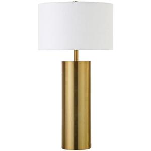 Henn&Hart 30" Modern 1-Light Table Lamp, Gold