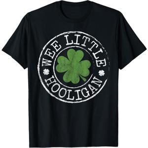 Wee Little Hooligan Funny Clovers Kids Teen St Patrick's Day T-Shirt Kids 8