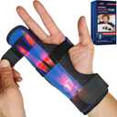 FEATOL Boxer Finger Splint Metacarpal Splint Brace, Adjustable Pinky Hand Brace For Women Men, Pain Relief For Boxer Fractures, Broken Ring Finger, Tendonitis, Right Hand, Medium/Large