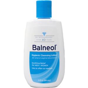 Balneol Hygienic Cleansing Lotion for Women and Men, Soothing Relief to Help With Pain Relief, Itch Relief, and Discomfort for Sensitive Areas, Made in USA, 3 oz (1 Ounce (Pack of 1))