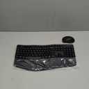 Amazon Basics Ergonomic Wireless Keyboard and Mouse Combo for Comfortable PC and Laptop Use, 2.4 GHz USB, Black