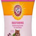 Arm & Hammer Restoring Cat Litter Box Deodorizing Crystals, Clary Sage & Mint Scent - Cat Smell Eliminator for Home, Odor Control, Cat Litter Crystals, Cat Essentials, 15 Ounce