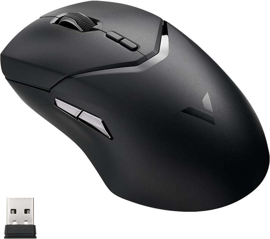 Rapoo VT9Pro Wireless Gaming Mouse - Esports Grade Performance Gaming Mice, PAW 3398 Sensor, 26000 DPI, 1ms Response Time, 68g Lightweight, 10 Programmable Buttons, Long Battery Life, Black