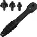 Nuckhuce 2-in-1 Ratchet Drill Chuck Key Wrench – Universal Chuck Key Replacement Tool for Drill, Compatible with Most Electric Drills and Power Tools set of 2
