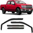 in-Channel Extra Durable Rain Guards for Trucks Ford F150 2015-2020 SuperCrew (fit for Ford F250-F550 17-25), Window Deflectors, Vent Window Visors, 4 Pieces - 220018 (For F150 15-20)