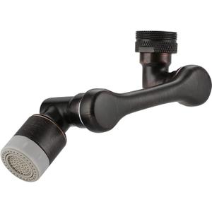 1080 Rotation Faucet Extender CUPC Aerator Universal Bathroom Rotatable Tap Nozzle Kitchen Sink Aerator with 2 Water Outlet Modes Oil Rubbed Bronze