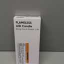 Homemory 3 Pcs Waxy Flameless Taper Candles with Remote, Flickering Battery Operated Classic Tall Candles for Home, Wedding, Party, Ivory, 9.6 inches