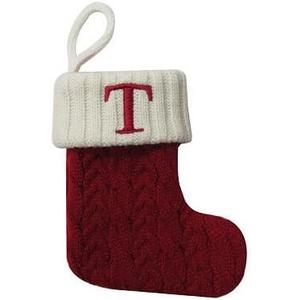St. Nicholas Square Mini Christmas Stocking - Letter T St. Nicholas Square Mini Christmas Stocking - Letter T