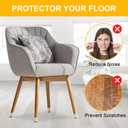 48 Pack Chair Leg Floor Protectors Small, Chair Feet Protectors for Hardwood Floors,Silicone Chair Leg Caps Covers Pads, Floors from Scratching and Reduce Noise(Fit:8/16"-15/16")